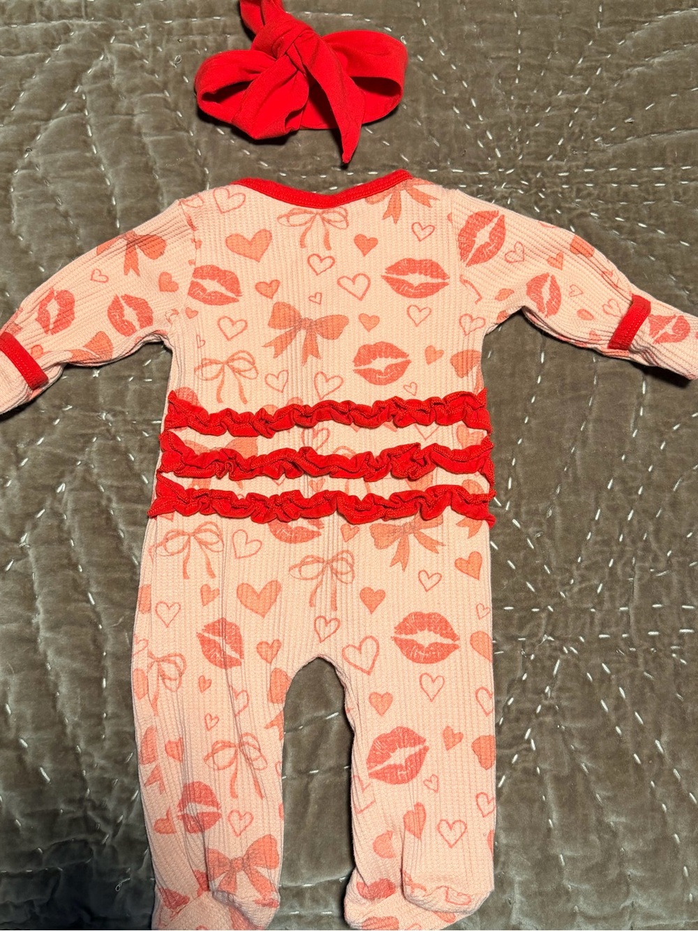 Baby Girl footed pajamas clothing bundle - Picture 11 of 11